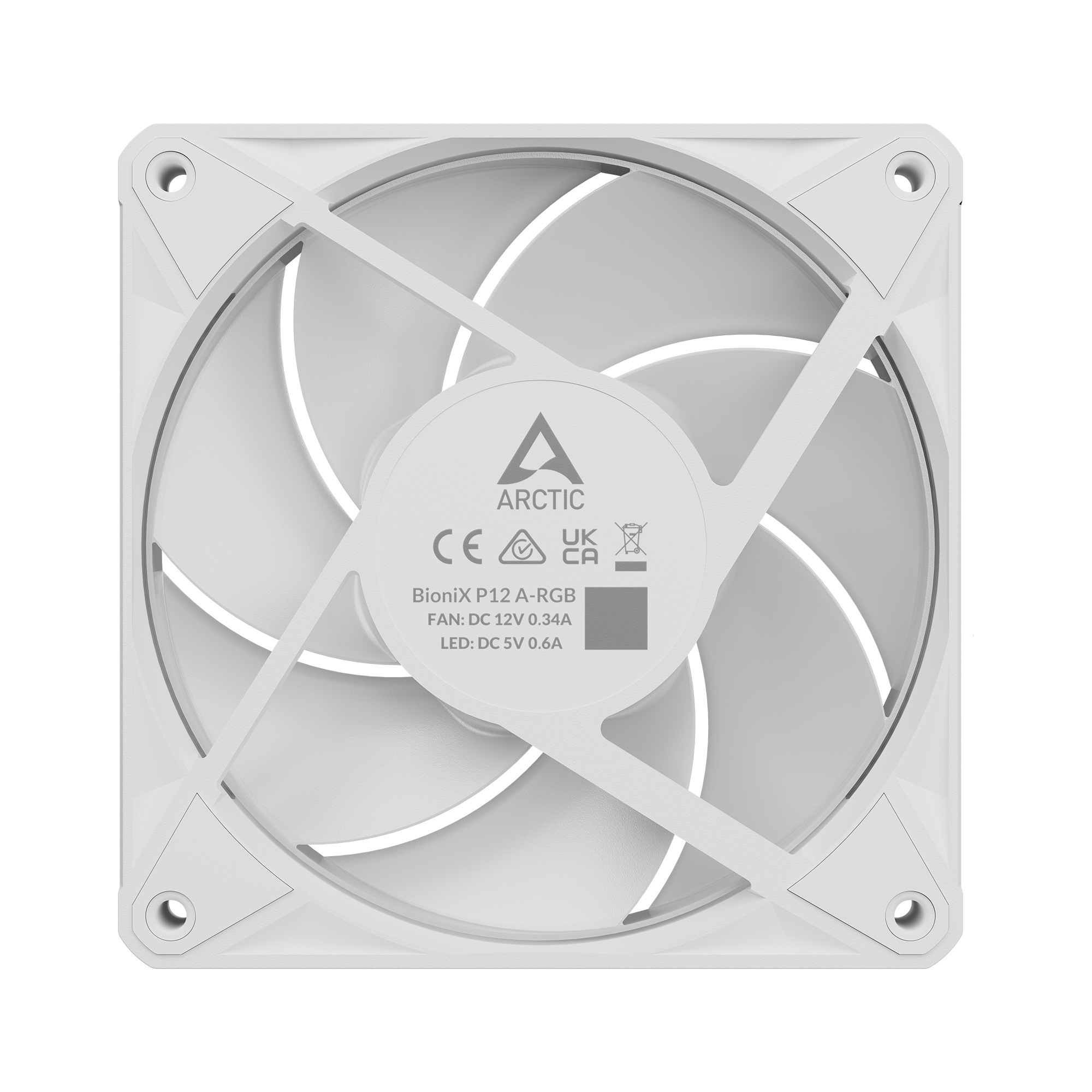 Wentylator Arctic BioniX P12 ARGB PWM 120mm White (ACFAN00336A) Wentylator Arctic BioniX P12 ARGB PWM 120mm White (ACFAN00336A)