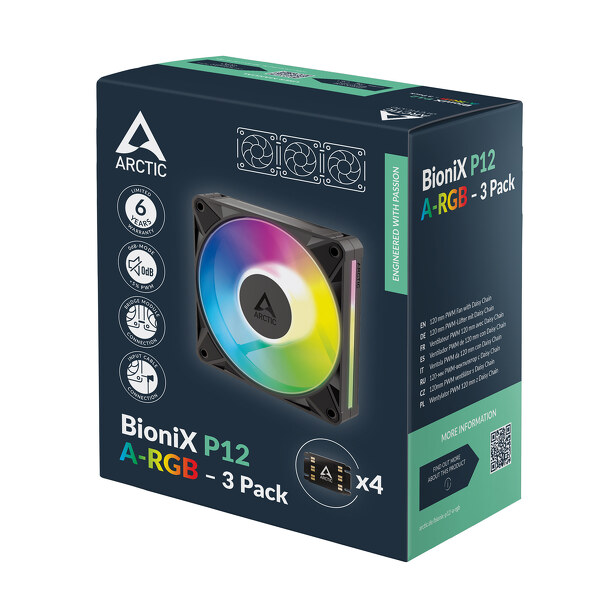 Zdjęcie produktu: Wentylatory Arctic BioniX P14 ARGB PWM 140mm Black 3 szt. (ACFAN00341A) Zdjęcie produktu: Wentylatory Arctic BioniX P14 ARGB PWM 140mm Black 3 szt. (ACFAN00341A)