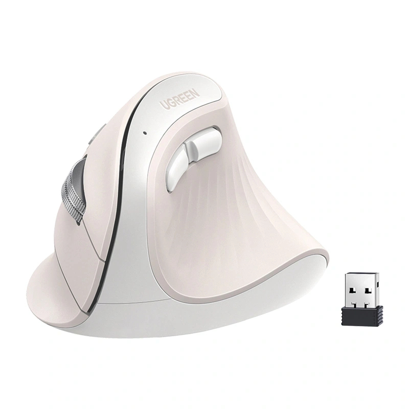 Mysz bezprzewodowa pionowa UGREEN MU008MINI BT 2.4G (biała)