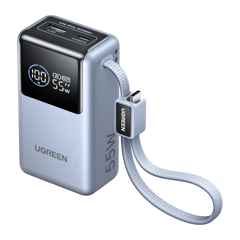 Powerbank UGREEN PB727 10000mAh, 55W, USB + USB-C Powerbank UGREEN PB727 10000mAh, 55W, USB + USB-C
