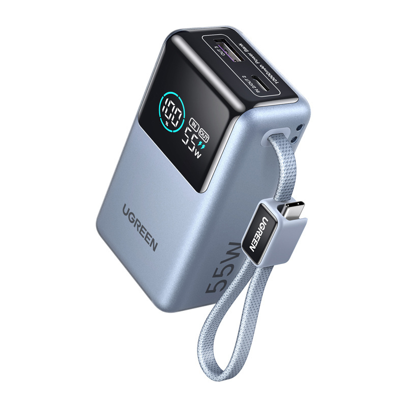 Powerbank UGREEN PB727 10000mAh, 55W, USB + USB-C Powerbank UGREEN PB727 10000mAh, 55W, USB + USB-C