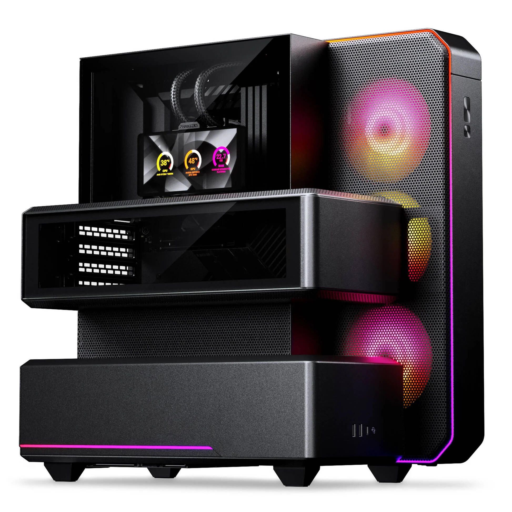 Phanteks EX5 Max Black, AIO 360, wyświetlacz 6" LCD (PH-EX526M_DBK01)
