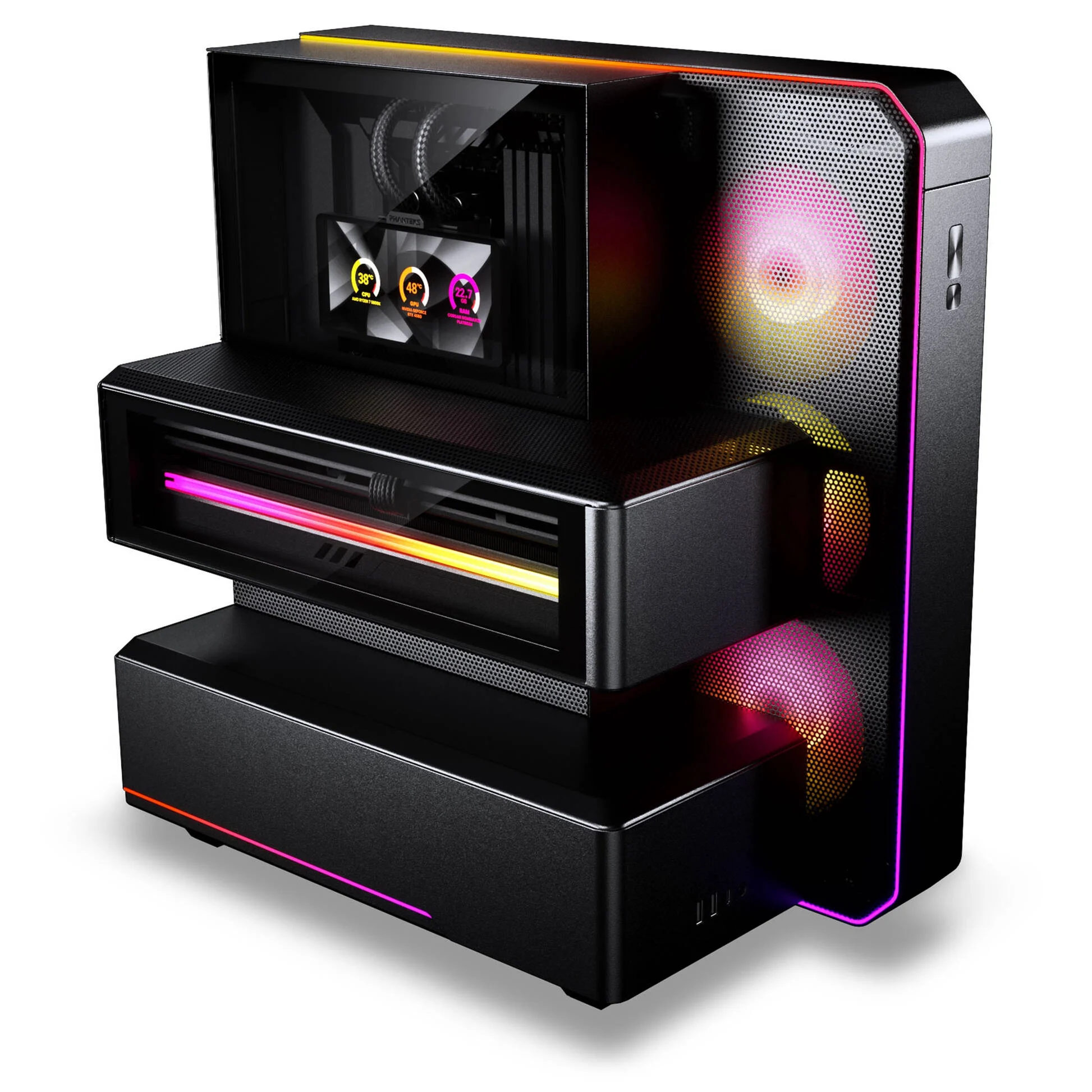 Phanteks EX5 Max Black, AIO 360, wyświetlacz 6" LCD (PH-EX526M_DBK01)