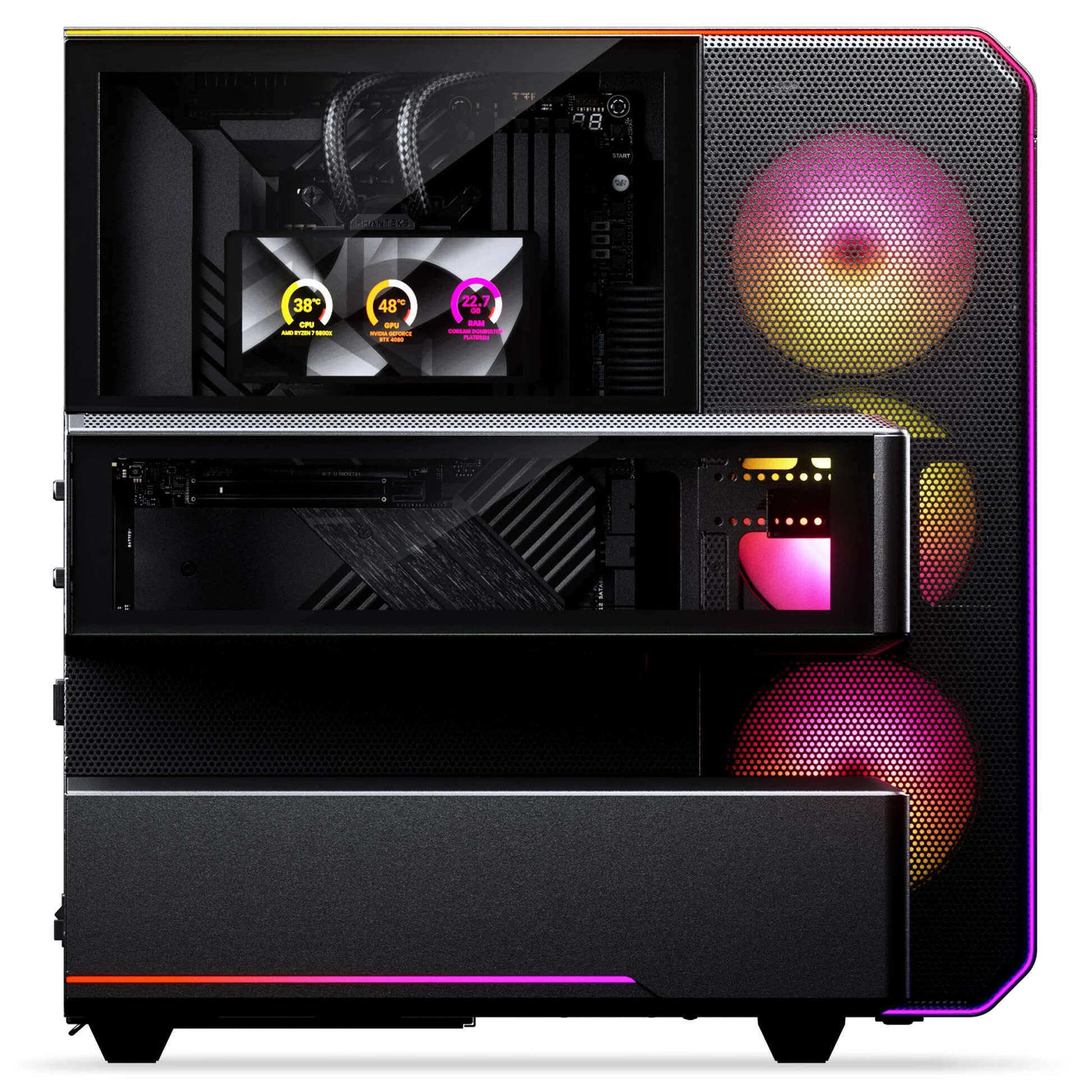 Phanteks EX5 Max Black, AIO 360, wyświetlacz 6" LCD (PH-EX526M_DBK01)