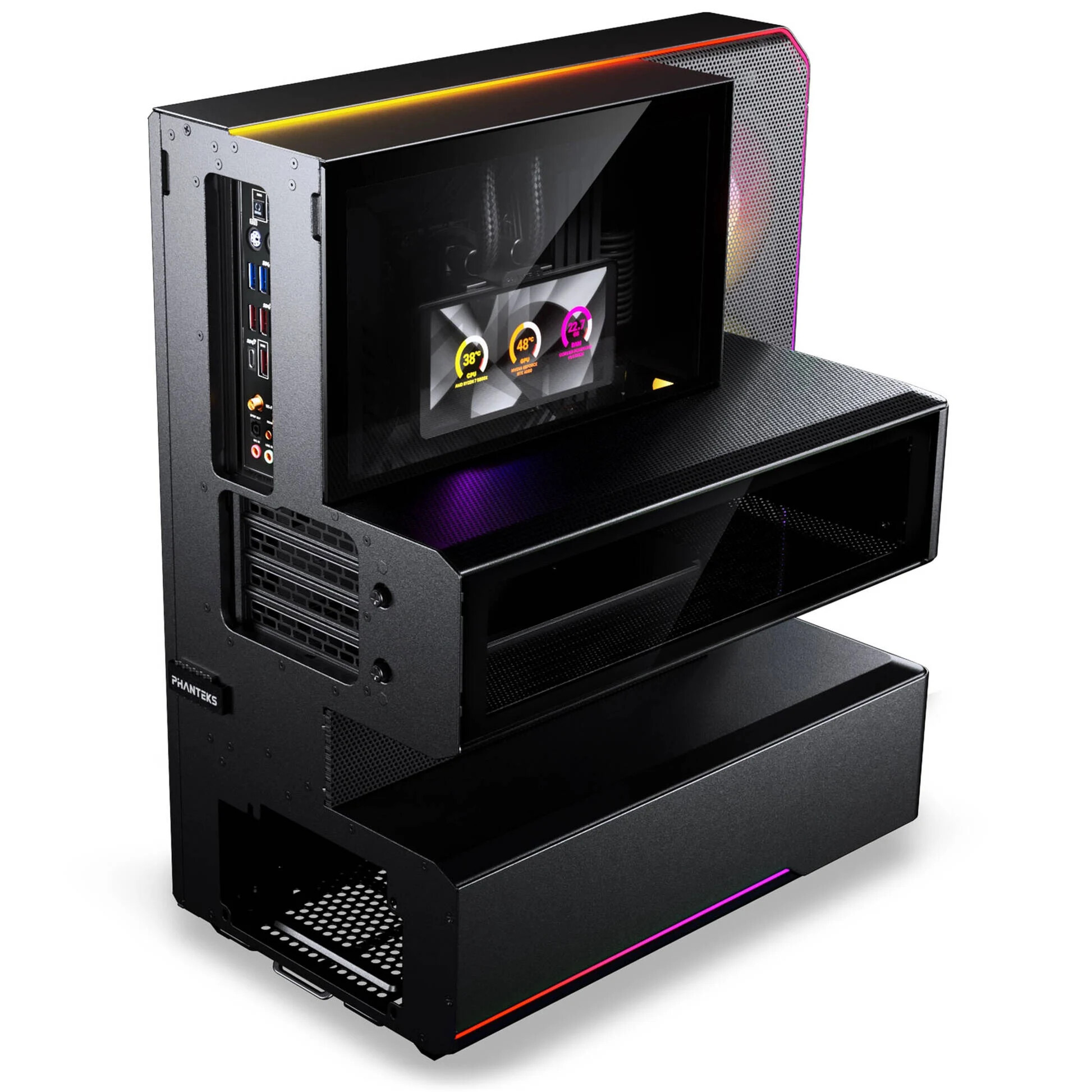 Phanteks EX5 Max Black, AIO 360, wyświetlacz 6" LCD (PH-EX526M_DBK01)