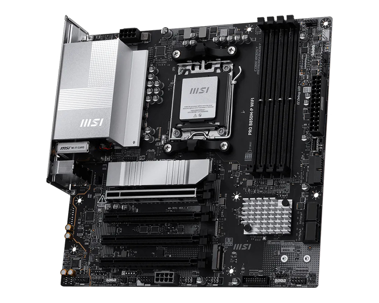 Zdjęcie produktu: Płyta główna MSI PRO B850M-P WIFI DDR5 AM5 Zdjęcie produktu: Płyta główna MSI PRO B850M-P WIFI DDR5 AM5