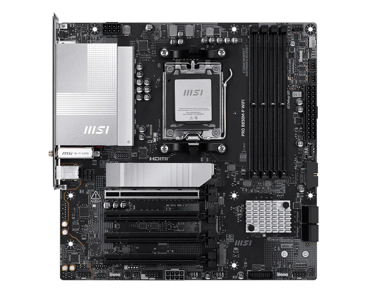 Zdjęcie produktu: Płyta główna MSI PRO B850M-P WIFI DDR5 AM5 Zdjęcie produktu: Płyta główna MSI PRO B850M-P WIFI DDR5 AM5