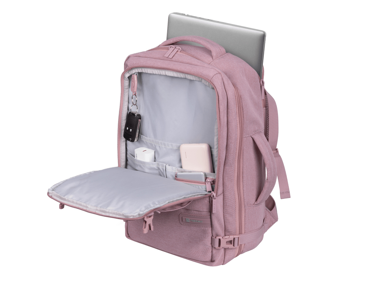 Natec Plecak do laptopa Camel Lite 15.6" 19 L różowy Natec Plecak do laptopa Camel Lite 15.6" 19 L różowy