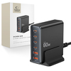 Miniatura zdjęcia: Stacja ładująca Tech-protect DC80W-GAN 6-PORT PD80W/QC3.0 - czarne Miniatura zdjęcia: Stacja ładująca Tech-protect DC80W-GAN 6-PORT PD80W/QC3.0 - czarne