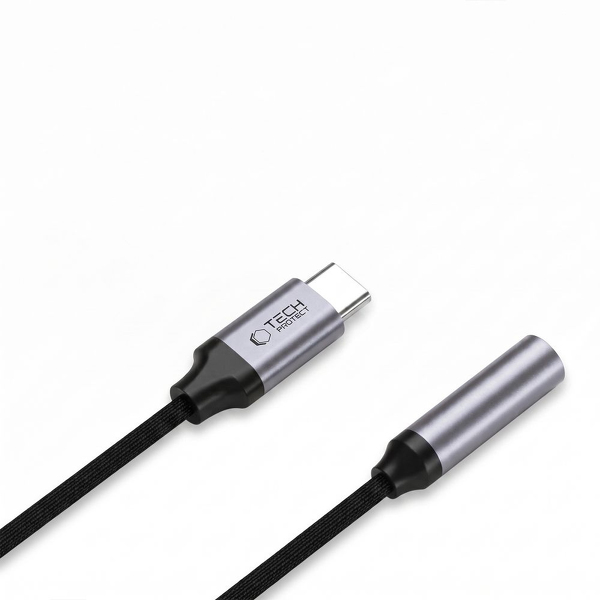 Zdjęcie produktu: Adapter Tech-Protect Ultraboost USB-C to Mini Jack 3.5mm DAC - ciemnoszary