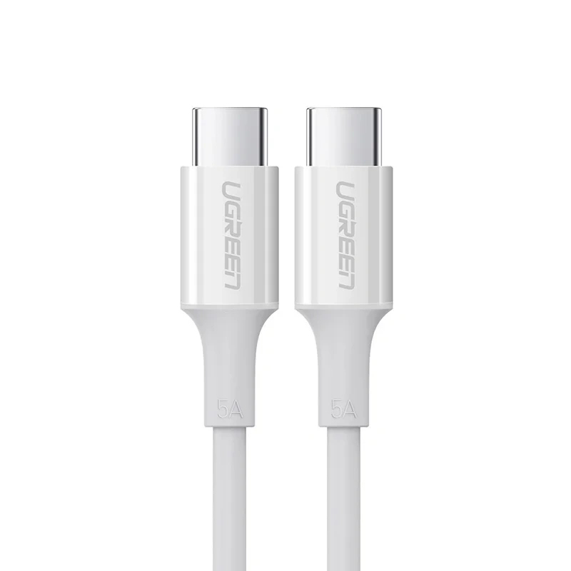 Kabel UGREEN USB-C-USB-C 1m 100W biały