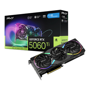 Miniatura produktu: PNY GeForce RTX 5060 Ti Epic-X RGB Triple Fan OC 8GB GDDR7 DLSS 4 (VCG5060T8TFXXPB1-O) Miniatura produktu: PNY GeForce RTX 5060 Ti Epic-X RGB Triple Fan OC 8GB GDDR7 DLSS 4 (VCG5060T8TFXXPB1-O)