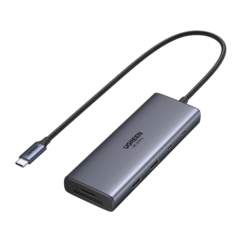 Hub UGREEN CM498A 9-portowy USB-C 2x HDMI 2x USB-A 2x USB-C SD PD 100W Hub UGREEN CM498A 9-portowy USB-C 2x HDMI 2x USB-A 2x USB-C SD PD 100W