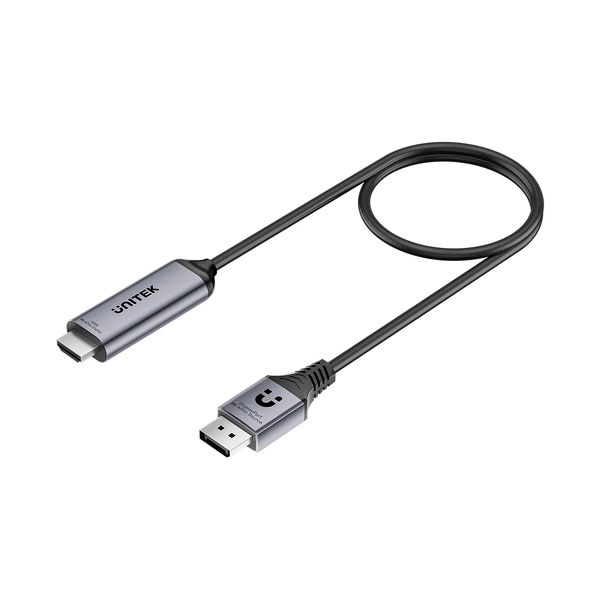 Zdjęcie produktu: Unitek Kabel DisplayPort 1.4 na HDMI 2.1 8K@60Hz HDR DSC v1.2a 1,8m Zdjęcie produktu: Unitek Kabel DisplayPort 1.4 na HDMI 2.1 8K@60Hz HDR DSC v1.2a 1,8m