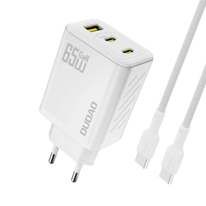 Miniatura produktu: Ładowarka sieciowa Dudao A29C 65W GaN + kabel USB-C - biała