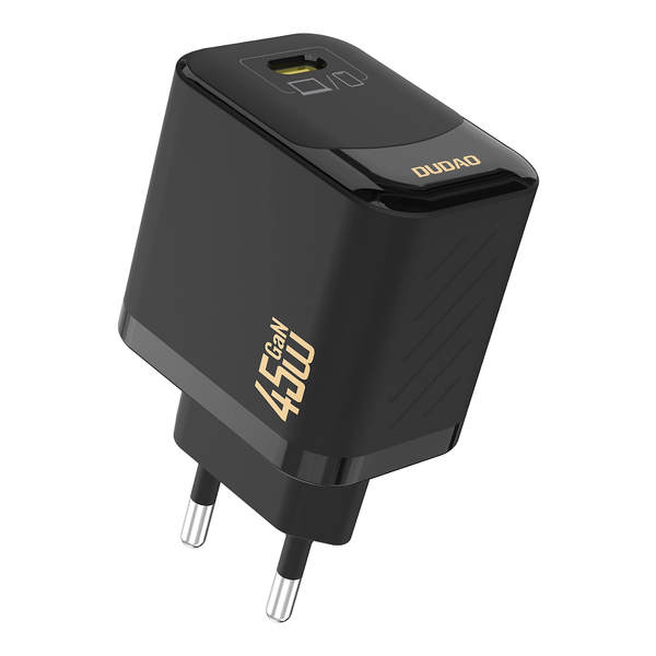 Zdjęcie produktu: Ładowarka sieciowa Dudao A28C 45W GaN + kabel USB-C - czarna