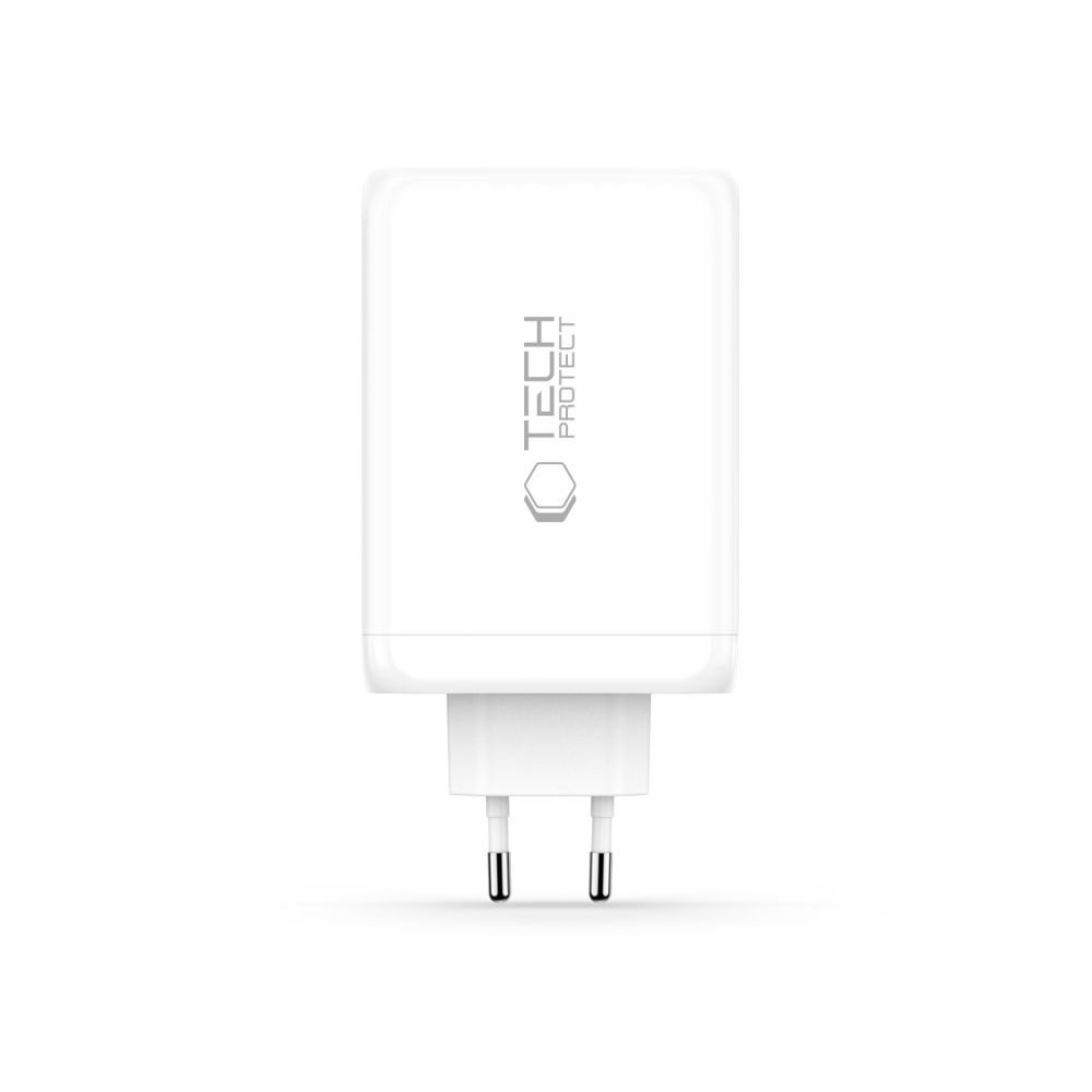 Ładowarka sieciowa Tech-Protect NC240W-GaN 4-Porty 240W - biała