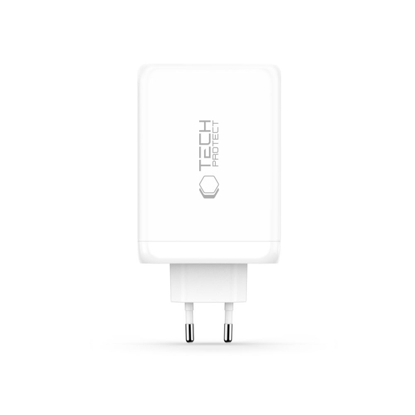 Zdjęcie produktu: Ładowarka sieciowa Tech-Protect NC240W-GaN 4-Porty 240W - biała