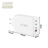 Miniatura zdjęcia: Ładowarka sieciowa Tech-Protect NC240W-GaN 4-Porty 240W - biała