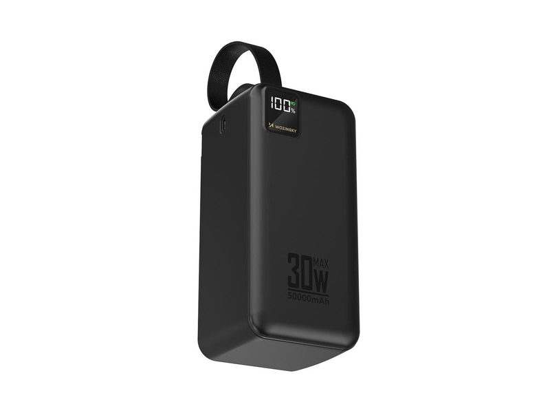 Zdjęcie produktu: Powerbank Wozinsky W8-B 50000mAh 30W 2xUSB-A i 1xUSB-C - czarny