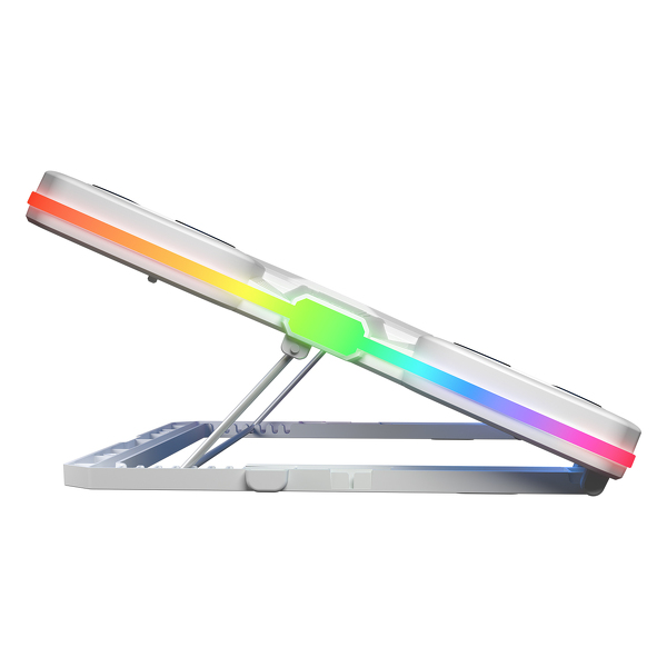 Zdjęcie produktu: Rampage Glacier podstawka chłodząca pod laptop 14–17”, 2600RPM, biała Zdjęcie produktu: Rampage Glacier podstawka chłodząca pod laptop 14–17”, 2600RPM, biała