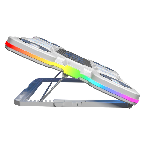 Zdjęcie produktu: Rampage Glacier podstawka chłodząca pod laptop 14–17”, 2600RPM, biała Zdjęcie produktu: Rampage Glacier podstawka chłodząca pod laptop 14–17”, 2600RPM, biała