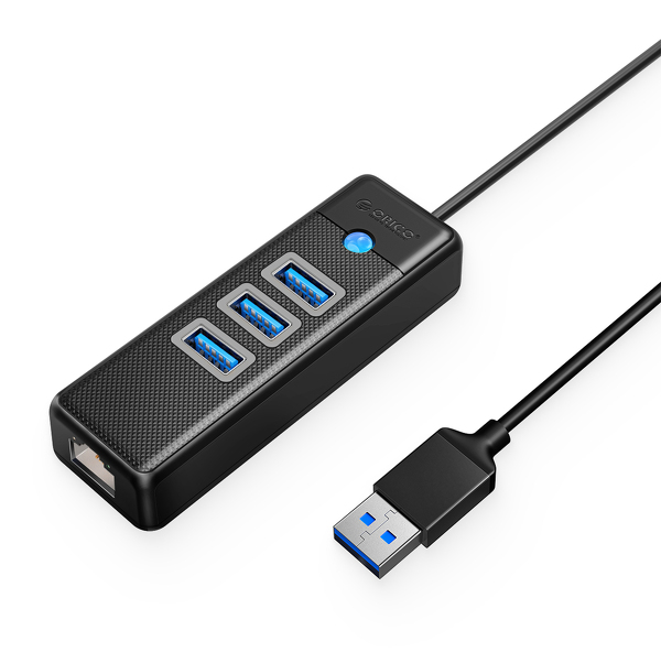 Zdjęcie produktu: Orico Hub USB-A, RJ45 Ethernet 2,5Gbps, 3x USB-A, czarny Zdjęcie produktu: Orico Hub USB-A, RJ45 Ethernet 2,5Gbps, 3x USB-A, czarny
