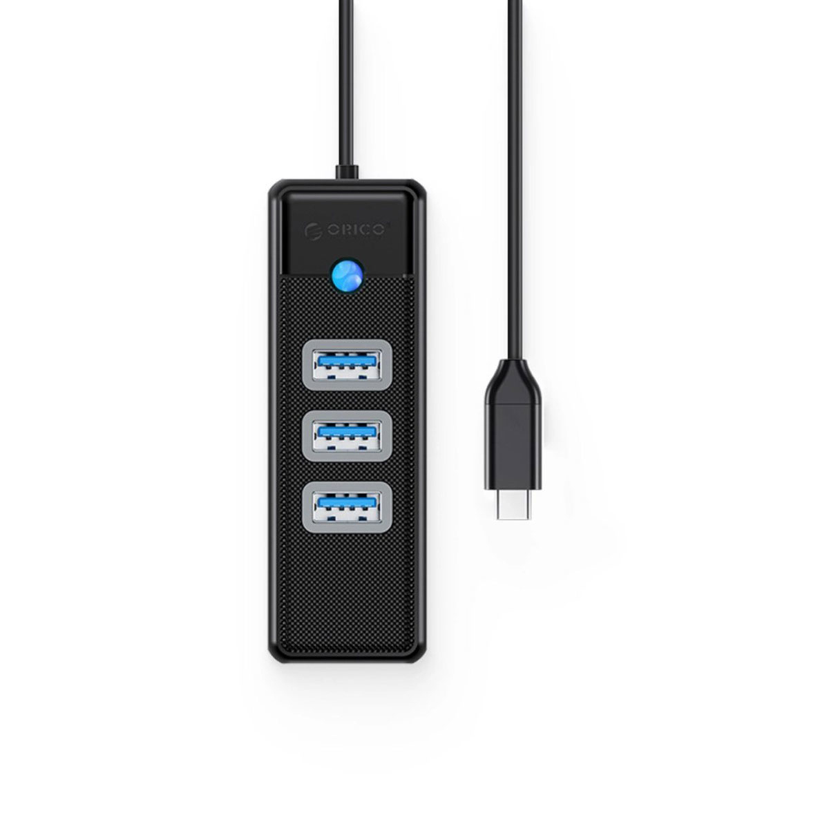 Orico Hub USB-C, RJ45 Ethernet 2,5Gbps, 3x USB-A, czarny