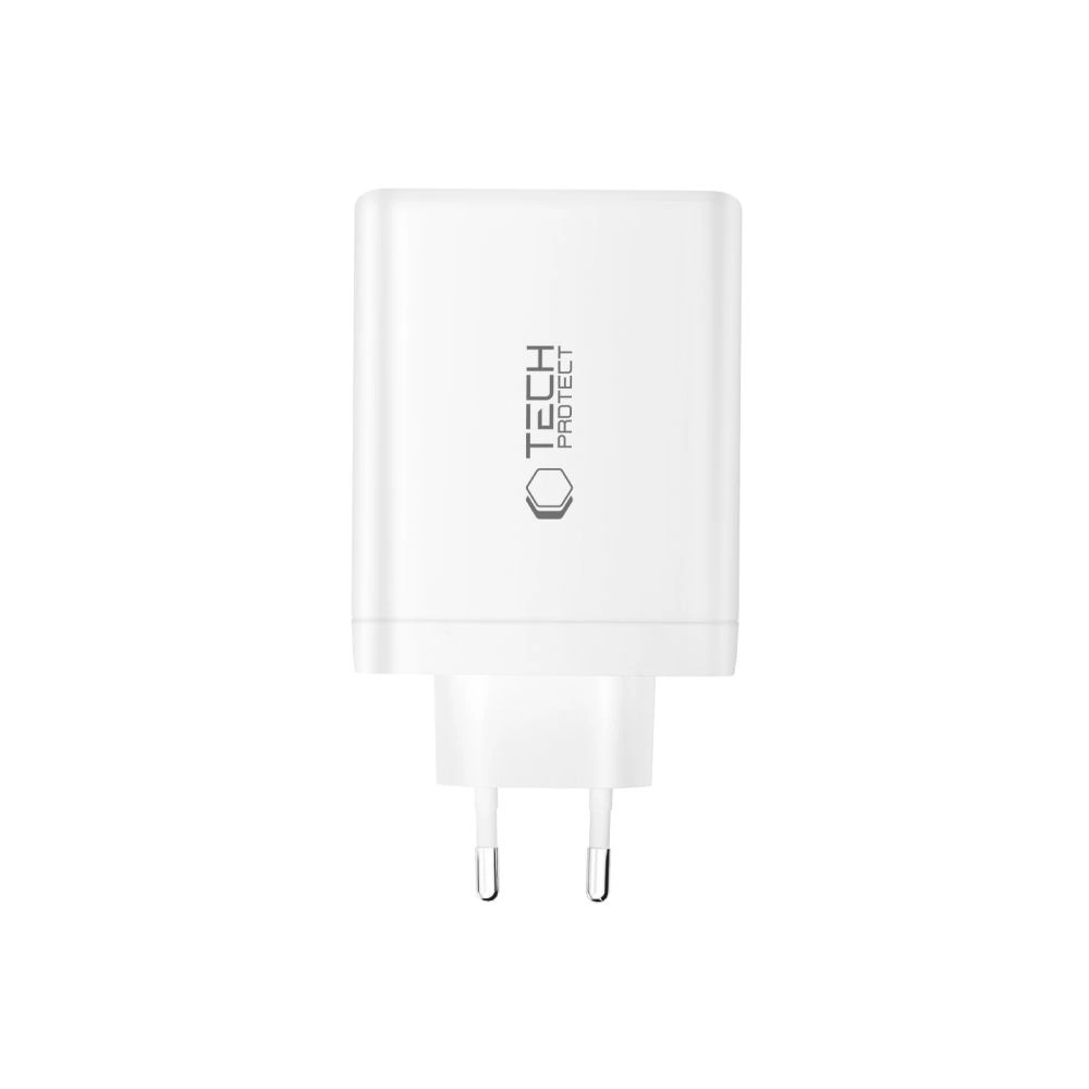 Ładowarka sieciowa Tech-Protect NC120W-GAN 4-Porty 120W - biała Ładowarka sieciowa Tech-Protect NC120W-GAN 4-Porty 120W - biała