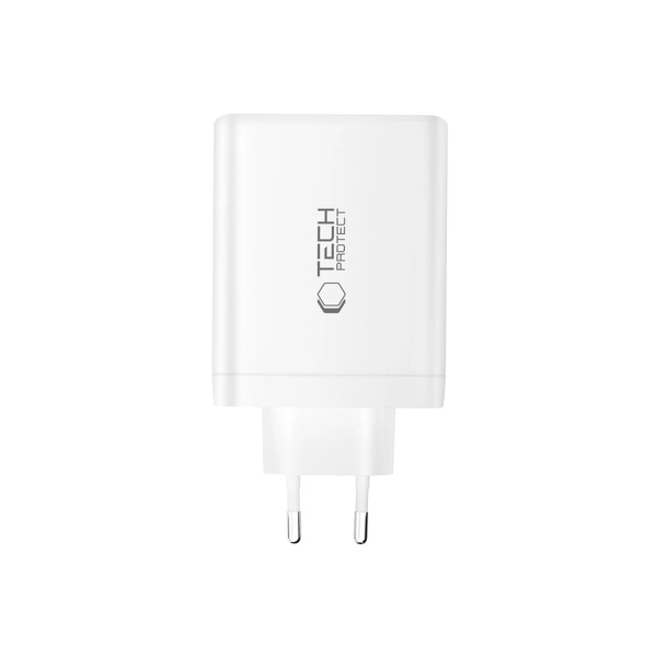 Zdjęcie produktu: Ładowarka sieciowa Tech-Protect NC120W-GAN 4-Porty 120W - biała Zdjęcie produktu: Ładowarka sieciowa Tech-Protect NC120W-GAN 4-Porty 120W - biała