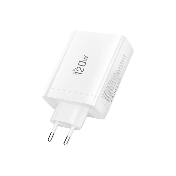 Zdjęcie produktu: Ładowarka sieciowa Tech-Protect NC120W-GAN 4-Porty 120W - biała Zdjęcie produktu: Ładowarka sieciowa Tech-Protect NC120W-GAN 4-Porty 120W - biała