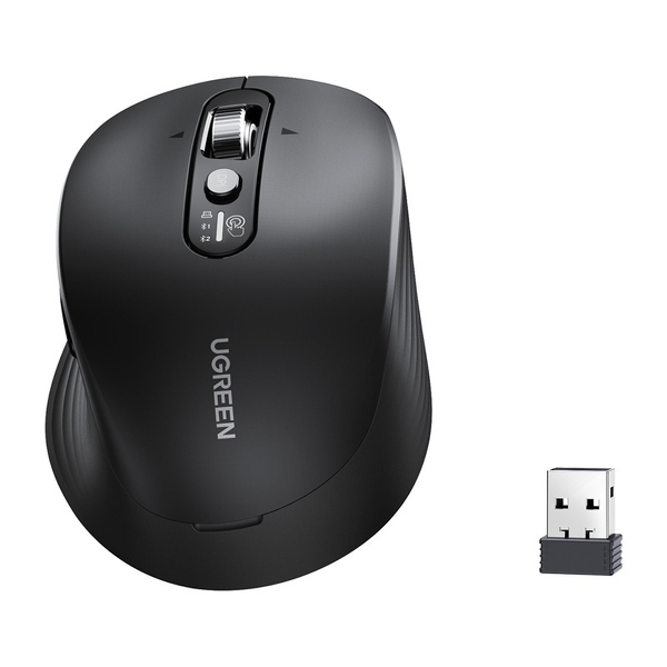 Zdjęcie produktu: Mysz bezprzewodowa UGREEN M752 BT+2.4GHz (czarna)