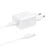 Miniatura produktu: Ładowarka sieciowa Samsung EP-T4511XBEGEU 45W 4.05A 1x USB-C - biała + kabel USB-C