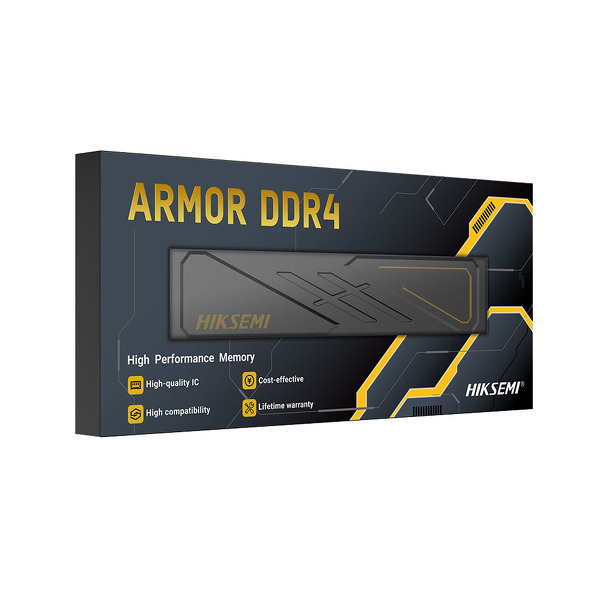 Zdjęcie produktu: Pamięć DDR4 HIKSEMI Armor 8GB (1x8GB) 3200MHz Black CL18 1,35V