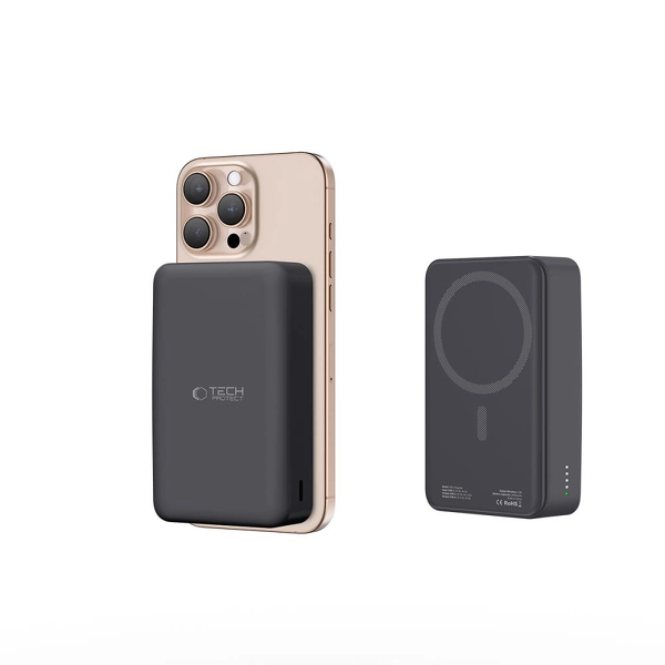 Zdjęcie produktu: Powerbank Tech-Protect PB12 LifeMag MagSafe 20000MAH - czarne