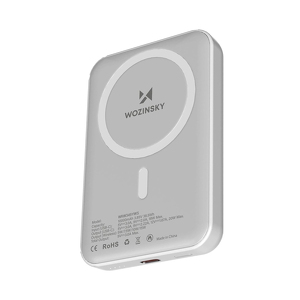 Miniatura produktu: Powerbank magnetyczny Wozinsky WRW349YWS 10000 mAh - biały Miniatura produktu: Powerbank magnetyczny Wozinsky WRW349YWS 10000 mAh - biały