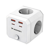 Kostka zasilająca Wozinsky WKZ-4B 4x AC 2x USB-A 2x USB-C PD 20 W 4000 W - biała