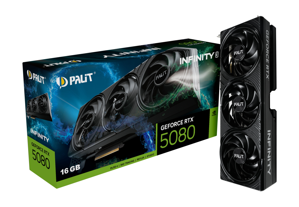 Palit GeForce RTX 5080 Infinity 3 16GB GDDR7 DLSS 4 (NE75080019T2-GB2035S) Palit GeForce RTX 5080 Infinity 3 16GB GDDR7 DLSS 4 (NE75080019T2-GB2035S)