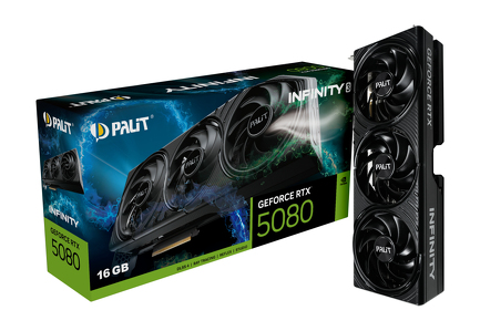 Miniatura produktu: Palit GeForce RTX 5080  Infinity 3 16GB GDDR7 DLSS 4 (NE75080019T2-GB2035S)