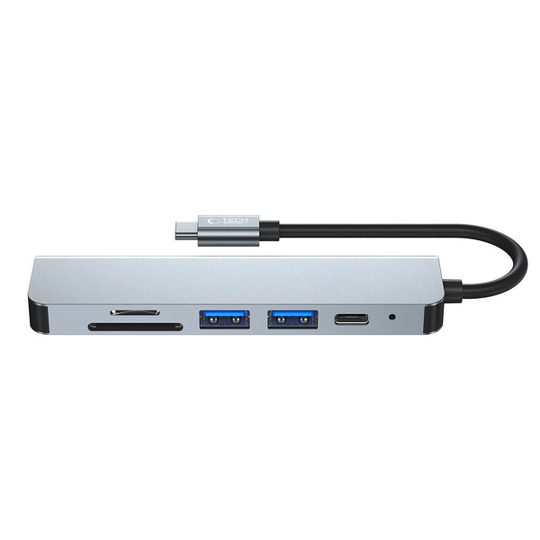 Zdjęcie produktu: HUB Tech-Protect V4 6w1 USB-C - USB-A/USB-C/HDMI/czytnik kart microSD/TF/SD Zdjęcie produktu: HUB Tech-Protect V4 6w1 USB-C - USB-A/USB-C/HDMI/czytnik kart microSD/TF/SD