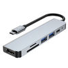 Miniatura zdjęcia: HUB Tech-Protect V4 6w1 USB-C - USB-A/USB-C/HDMI/czytnik kart microSD/TF/SD Miniatura zdjęcia: HUB Tech-Protect V4 6w1 USB-C - USB-A/USB-C/HDMI/czytnik kart microSD/TF/SD