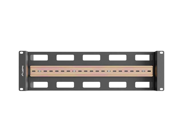 Szyna montażowa DIN TS-35 Lanberg 19" 3U czarna