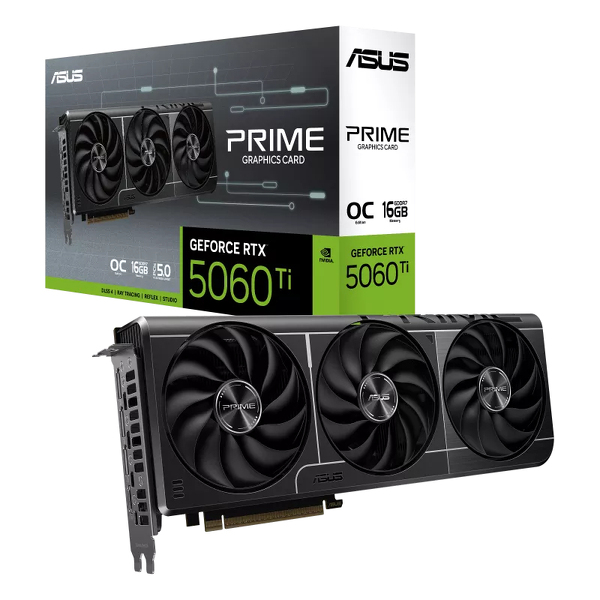 Zdjęcie produktu: ASUS GeForce RTX 5060 Ti Prime OC 16GB GDDR7 DLSS 4 (PRIME-RTX5060TI-O16G)