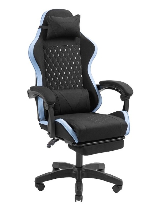 Zdjęcie produktu: Tacens Mars MGC-X Fabric Black / Blue, fotel gamingowy Zdjęcie produktu: Tacens Mars MGC-X Fabric Black / Blue, fotel gamingowy