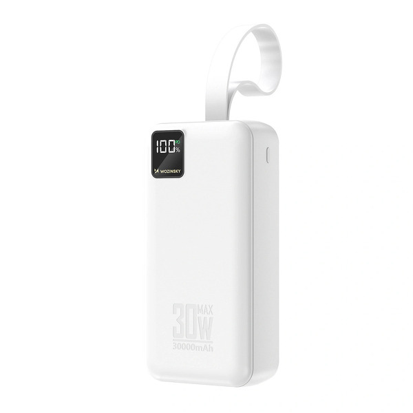 Zdjęcie produktu: Powerbank Wozinsky Herc 30 2xUSB-A USB-C i USB micro z latarką 30000mAh 30W Zdjęcie produktu: Powerbank Wozinsky Herc 30 2xUSB-A USB-C i USB micro z latarką 30000mAh 30W
