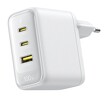 Miniatura produktu: Baseus GaN EnerFill FE22 E0123801 100W szybka ładowarka sieciowa z 2 gniazdami USB-C PD oraz USB-A biała