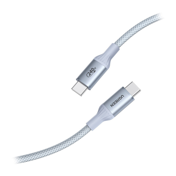 Zdjęcie produktu: Kabel USB-C Ugreen L534 PD 240W, 480Mbps, 1m srebrny