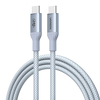 Kabel USB-C Ugreen L534 PD 240W, 480Mbps, 1m srebrny
