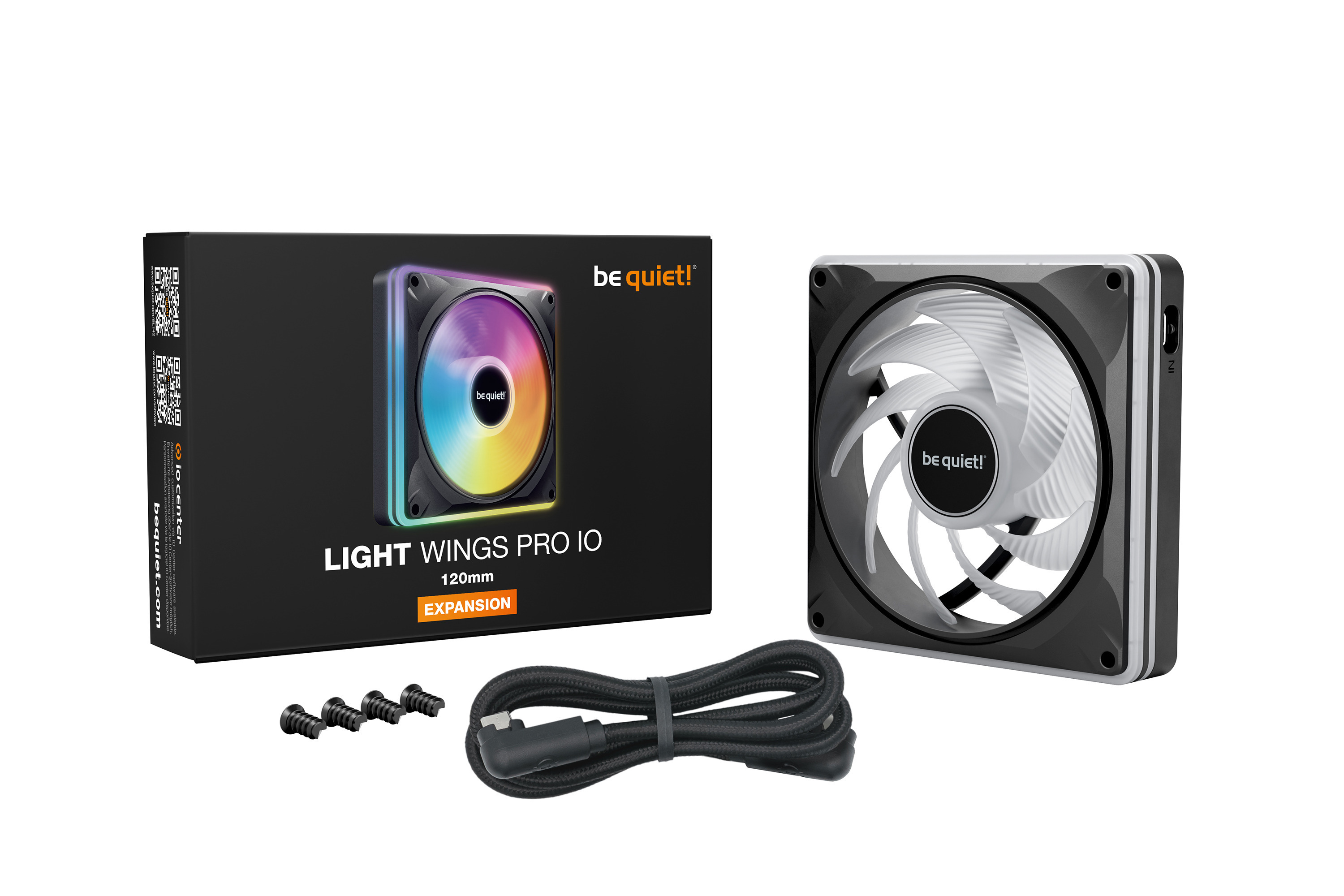 Zestaw wentylatorów be quiet! Light Wings Pro IO 120mm Expansion Black