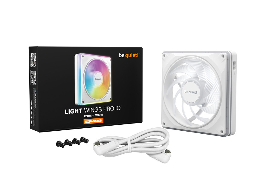 Zdjęcie produktu: Zestaw wentylatorów be quiet! Light Wings Pro IO 120mm Expansion White Zdjęcie produktu: Zestaw wentylatorów be quiet! Light Wings Pro IO 120mm Expansion White